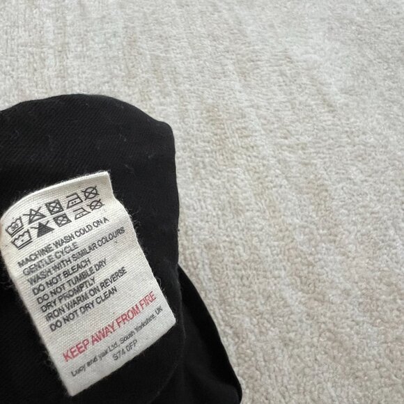 Lucy & Yak Ragan Black Cotton Wide Leg Short Sleeve Crop Jumpsuit 18 - Picture 11 of 11